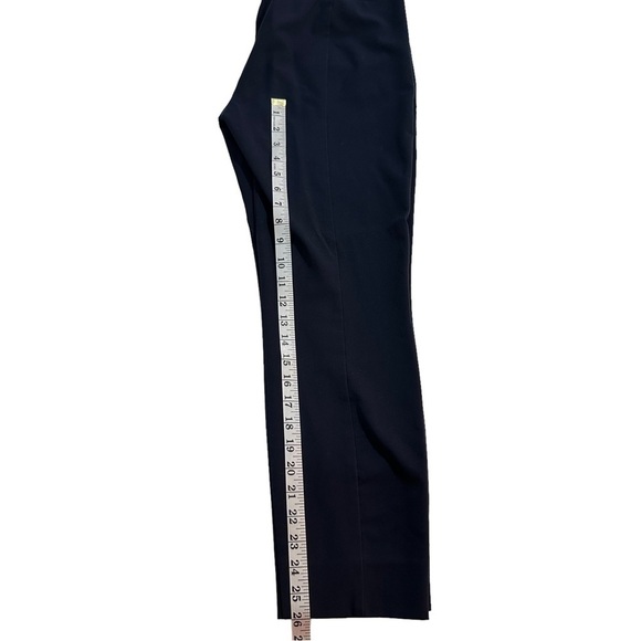 J. Crew Mercantile Women Navy Flat Front Pants Sz 6x26 Cropped Career Stretch - Picture 10 of 13